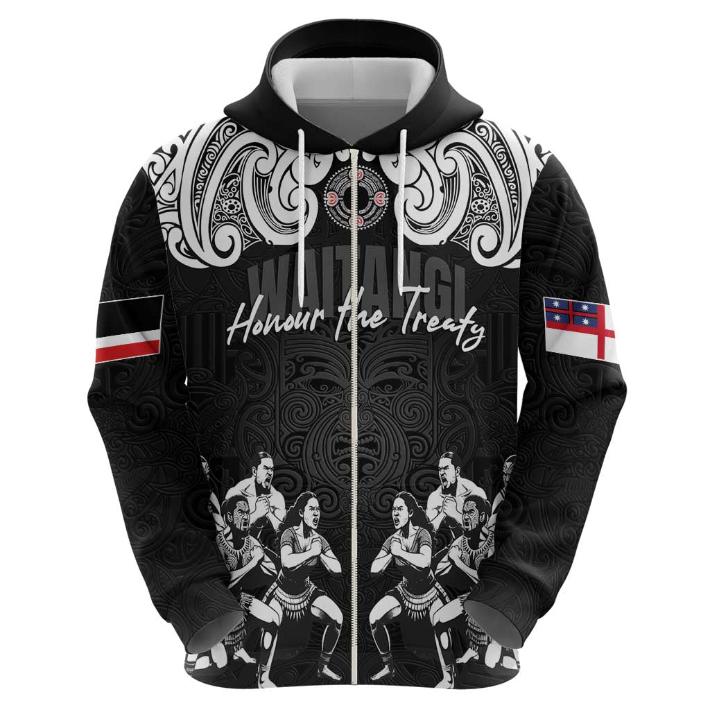 Aotearoa Waitangi Day - Toitu Te Tiriti Zip Hoodie New Zealand Honour the Treaty LT03 - Polynesian Pride