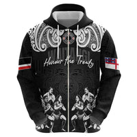 Aotearoa Waitangi Day - Toitu Te Tiriti Zip Hoodie New Zealand Honour the Treaty LT03 - Polynesian Pride