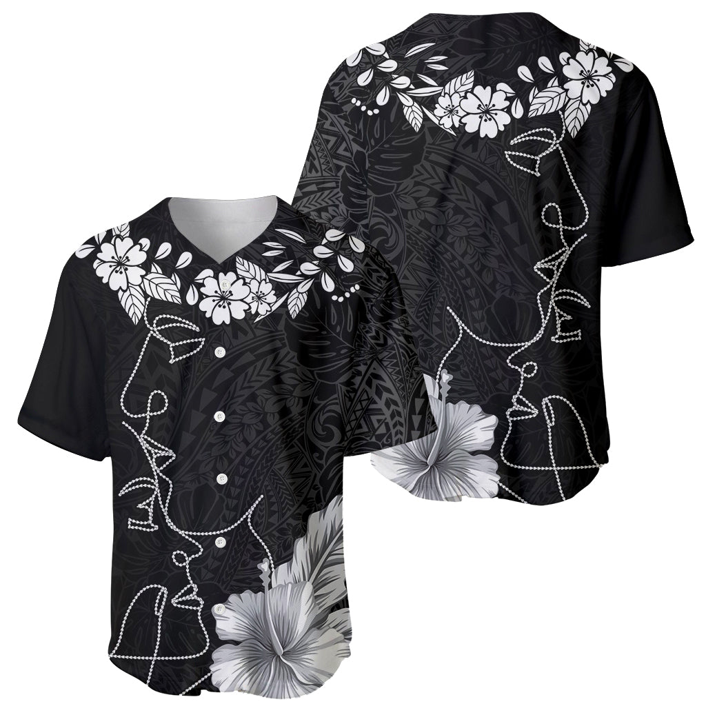 Hawaii Valentine Day Baseball Jersey Polynesian Line Art Love Couple Hibiscus Tribal Pattern LT03 - Polynesian Pride
