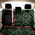 Hawaiian Green Kakau Art Tattoo-Ohia Lehua and Taro Leaves Back Car Seat Cover