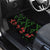 Hawaiian Green Kakau Art Tattoo-Ohia Lehua and Taro Leaves Car Mats