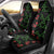 Hawaiian Green Kakau Art Tattoo-Ohia Lehua and Taro Leaves Car Seat Cover