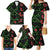 Hawaiian Green Kakau Art Tattoo-Ohia Lehua and Taro Leaves Family Matching Mermaid Dress and Hawaiian Shirt