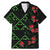 Hawaiian Green Kakau Art Tattoo-Ohia Lehua and Taro Leaves Family Matching Mermaid Dress and Hawaiian Shirt