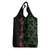 Hawaiian Green Kakau Art Tattoo-Ohia Lehua and Taro Leaves Grocery Bag