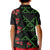 Hawaiian Green Kakau Art Tattoo-Ohia Lehua and Taro Leaves Kid Polo Shirt