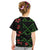 Hawaiian Green Kakau Art Tattoo-Ohia Lehua and Taro Leaves Kid T Shirt