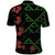 Hawaiian Green Kakau Art Tattoo-Ohia Lehua and Taro Leaves Polo Shirt