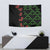 Hawaiian Green Kakau Art Tattoo-Ohia Lehua and Taro Leaves Tapestry