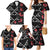 Hawaiian White Kakau Art Tattoo-Ohia Lehua and Taro Leaves Family Matching Mermaid Dress and Hawaiian Shirt