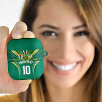 Custom Cook Islands Rugby AirPods Case Tatau Art Sport Style Green Color