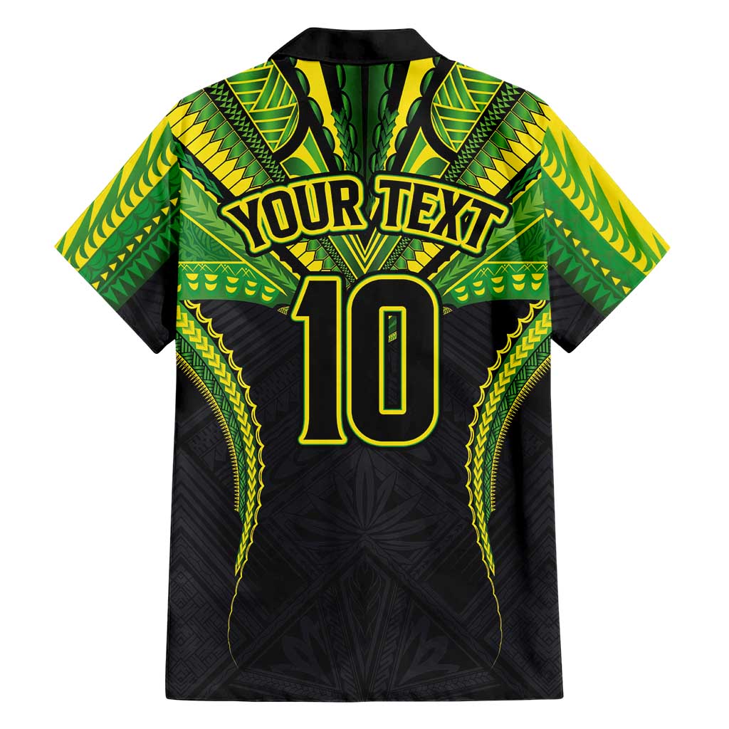 Custom Cook Islands Rugby Family Matching Long Sleeve Bodycon Dress and Hawaiian Shirt Tatau Art Sport Style Black Color LT03 - Polynesian Pride