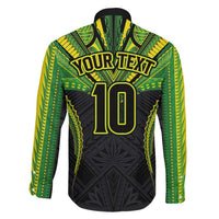 Custom Cook Islands Rugby Family Matching Puletasi and Hawaiian Shirt Tatau Art Sport Style Black Color LT03 - Polynesian Pride