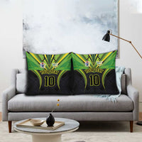 Custom Cook Islands Rugby Pillow Cover Tatau Art Sport Style Black Color