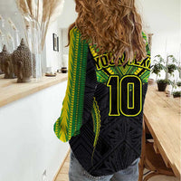Custom Cook Islands Rugby Women Casual Shirt Tatau Art Sport Style Black Color LT03 - Polynesian Pride