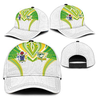 Cook Islands Rugby Classic Cap Tatau Art Sport Style White Color