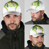 Cook Islands Rugby Classic Cap Tatau Art Sport Style White Color