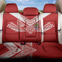 Tonga Rugby Back Car Seat Cover Ngatu Motifs and Pacific Patterns