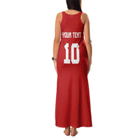 Custom Tonga Rugby Family Matching Tank Maxi Dress and Hawaiian Shirt Ngatu Motifs and Pacific Patterns LT03 - Polynesian Pride