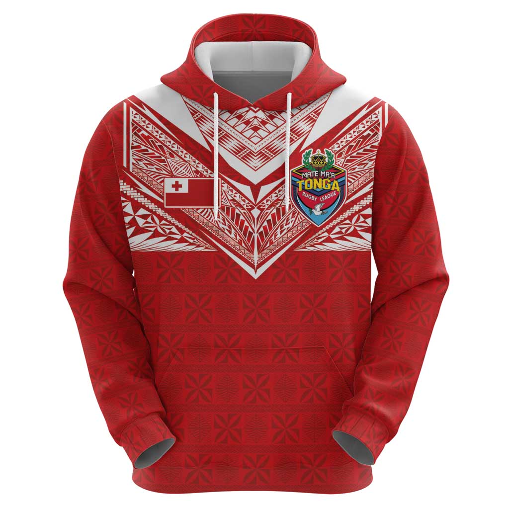 Custom Tonga Rugby Hoodie Ngatu Motifs and Pacific Patterns LT03 - Polynesian Pride