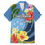 Micronesia Constitution Day Hawaiian Shirt Hibiscus and Tapa Tribal Pattern LT03 Blue - Polynesian Pride