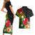 Wallis and Futuna Victory Day Couples Matching Short Sleeve Bodycon Dress and Hawaiian Shirt Tribal Polynesian Tattoo and Hibiscus Flower LT03 - Polynesian Pride