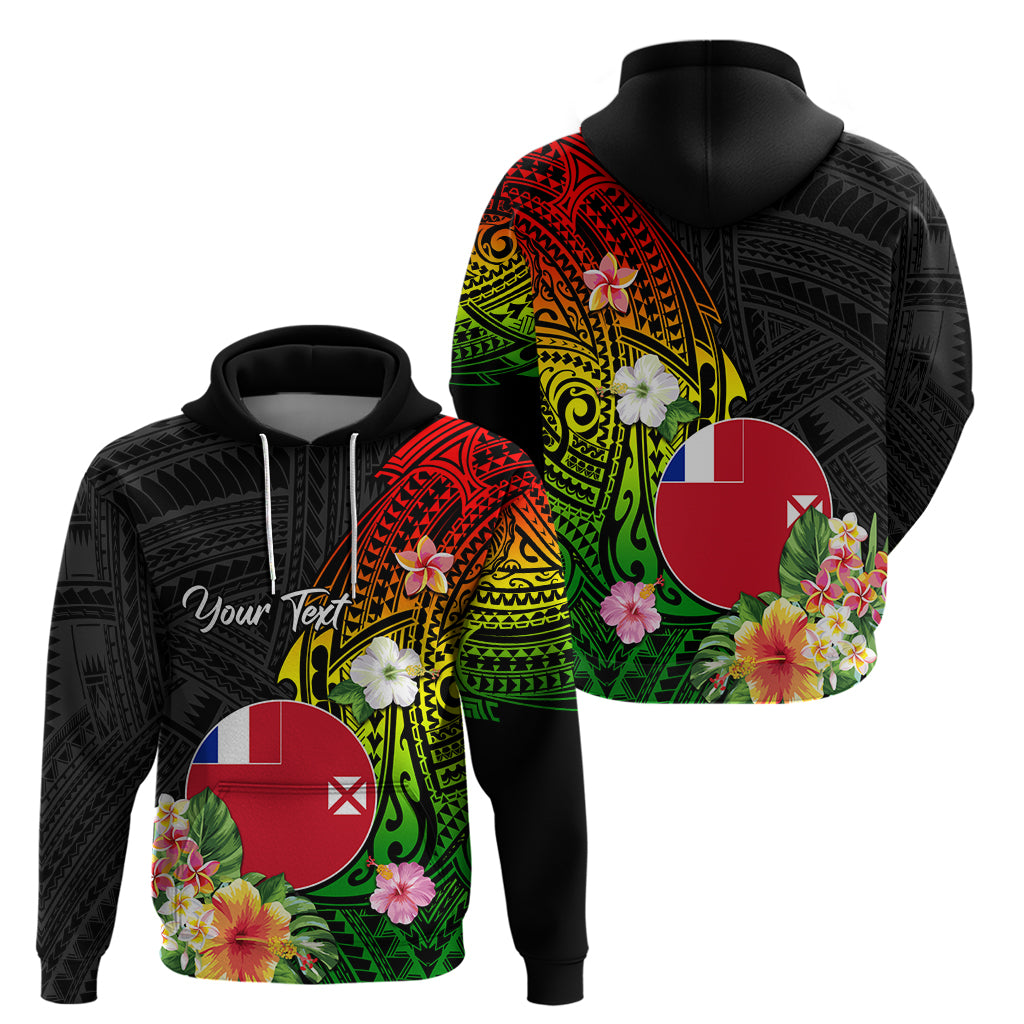 Wallis and Futuna Victory Day Zip Hoodie Tribal Polynesian Tattoo and Hibiscus Flower LT03 - Polynesian Pride