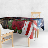Hawaii and United States Memorial Day Tablecloth Honor and Remember The Fallen