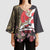 Japanese Culture and Hawaiian Tribal Kimono Sleeve Blouse Sakura Blossom Tapa Pattern - Polynesian Pride