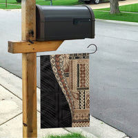 Samoa Siapo Motif Half Style Garden Flag Brown Version