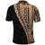 Samoa Siapo Motif Half Style Polo Shirt Brown Version