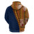 Samoa Siapo Motif Half Style Hoodie Colorful Version