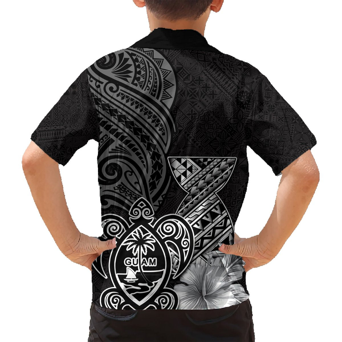 Guam Latte Stone Chamorro Culture Hawaiian Shirt Tapa Pattern