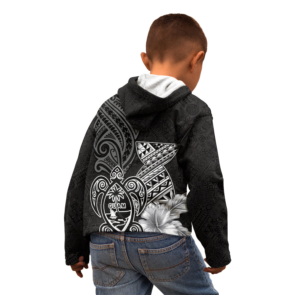 Guam Latte Stone Chamorro Culture Kid Hoodie Tapa Pattern