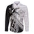Guam Fish Hook and Palm Tree Family Matching Long Sleeve Bodycon Dress and Hawaiian Shirt Polynesian Pattern Half Style