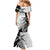 Guam Fish Hook and Palm Tree Family Matching Mermaid Dress and Hawaiian Shirt Polynesian Pattern Half Style