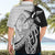 Guam Fish Hook and Palm Tree Hawaiian Shirt Polynesian Pattern Half Style