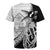 Guam Fish Hook and Palm Tree Rugby Jersey Polynesian Pattern Half Style