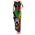 Personalised Vanuatu 44th Anniversary Family Matching Tank Maxi Dress and Hawaiian Shirt Boars Tusk and Melanesian Warrior Indipendens Dei
