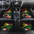 Vanuatu Indipendens Dei Car Mats Boars Tusk and Melanesian Warrior Hibiscus