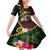 Vanuatu Indipendens Dei Family Matching Mermaid Dress and Hawaiian Shirt Boars Tusk and Melanesian Warrior Hibiscus