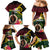 Vanuatu Indipendens Dei Family Matching Mermaid Dress and Hawaiian Shirt Boars Tusk and Melanesian Warrior Hibiscus