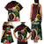 Vanuatu Indipendens Dei Family Matching Tank Maxi Dress and Hawaiian Shirt Boars Tusk and Melanesian Warrior Hibiscus