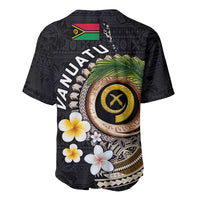 Vanuatu Independence Day Baseball Jersey Melanesian Tribal Pig Tusk with Tropical Plants