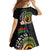 Vanuatu Independence Day Family Matching Tank Maxi Dress and Hawaiian Shirt Melanesian Tribal Pig Tusk with Tropical Plants