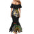 Vanuatu Independence Day Mermaid Dress Melanesian Tribal Pig Tusk with Tropical Plants