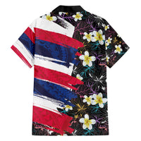 Hawaiian Flag Day Family Matching Long Sleeve Bodycon Dress and Hawaiian Shirt Tropical Flowers and Leaves LT03 - Polynesian Pride