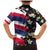 Hawaiian Flag Day Family Matching Mermaid Dress and Hawaiian Shirt Tropical Flowers and Leaves