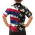 Hawaiian Flag Day Family Matching Tank Maxi Dress and Hawaiian Shirt Tropical Flowers and Leaves