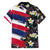 Hawaiian Flag Day Family Matching Tank Maxi Dress and Hawaiian Shirt Tropical Flowers and Leaves